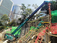Suspension Mast With Hydraulic Drifter